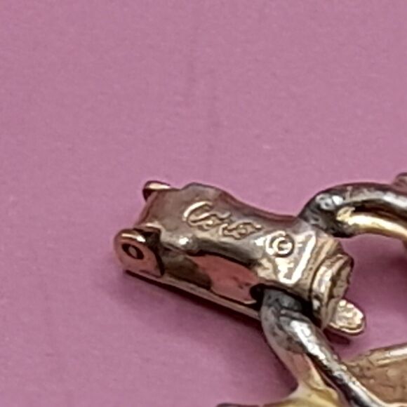 Vintage Coro Leaf Bracelet, White Enamel, Gold Tone, 7 in, 1950s - Picture 9 of 9